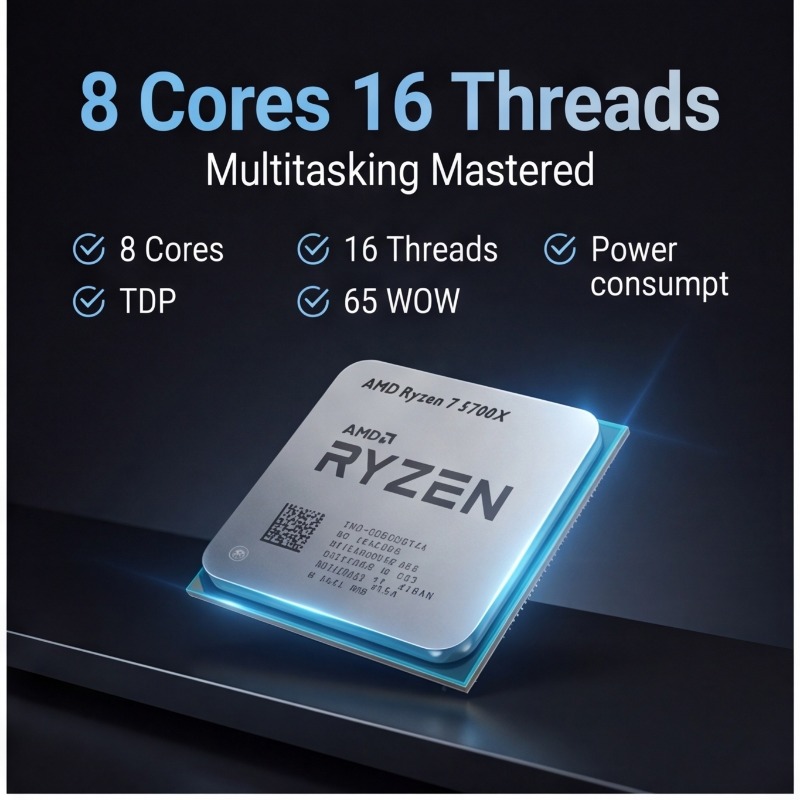 Air Cooler Cpu - AMD Ryzen 7 5700X Processor 8-Core