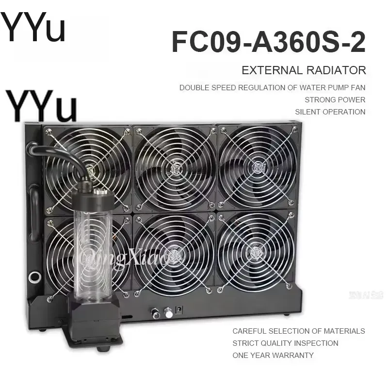 External Radiator Water Cooling Kit - voor FC09, voor A360S: extern vloeistofkoelsysteem,