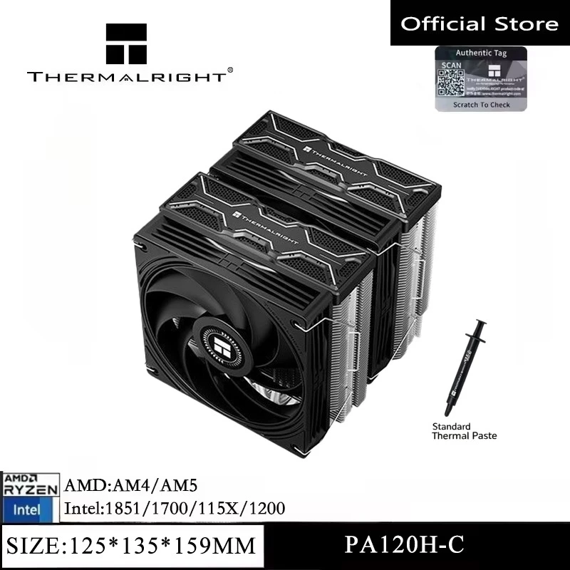 Thermalright PA120H‑C BLACK Du - Air Cooler Cpu recensie en prijs