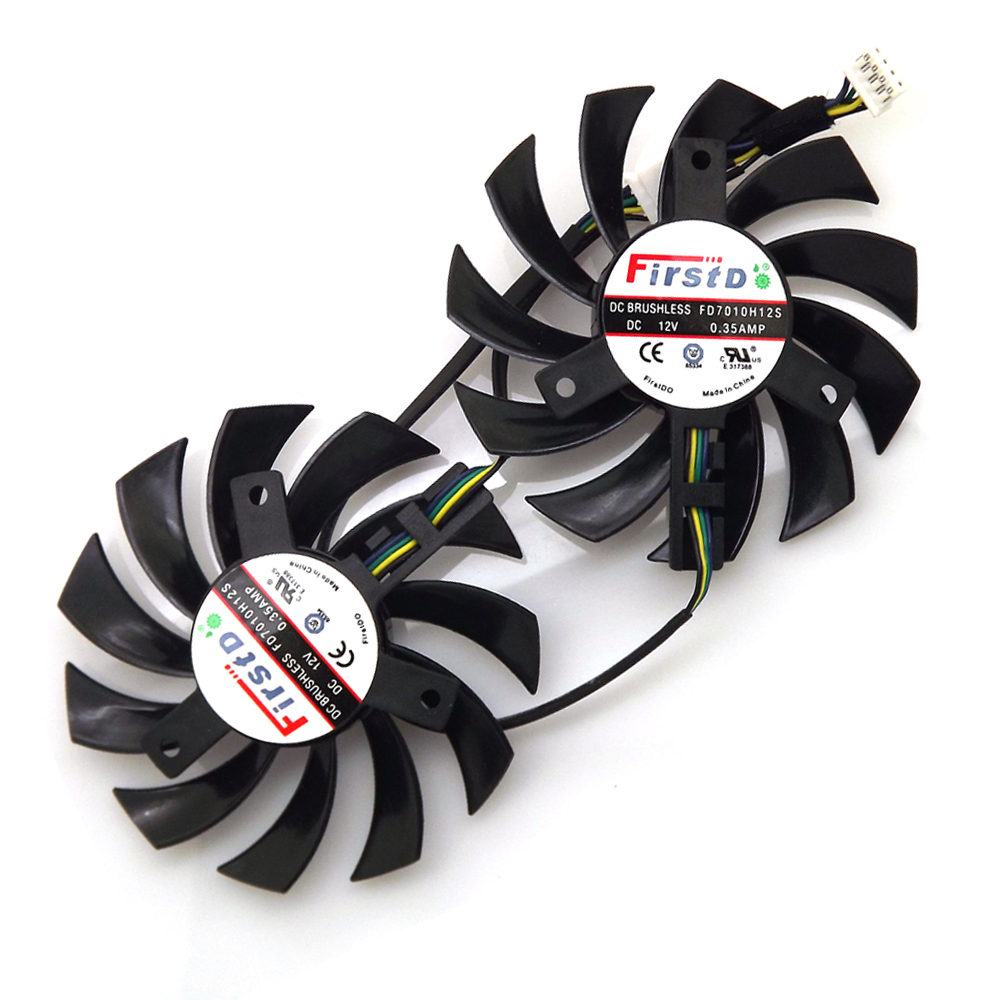 2 stks/partij FD7010H12S 75mm  - Cpu Fan recensie en prijs