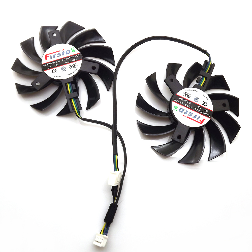 2 stks/partij FD7010H12S 75mm  - Cpu Fan recensie en prijs