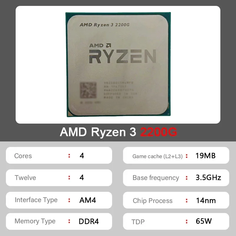 AMD Ryzen 3 2200G Gebruikt R3  - Cpu Cooler recensie en prijs